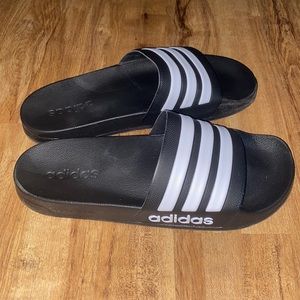 NWOT Adidas Black Slides Mens Size 11